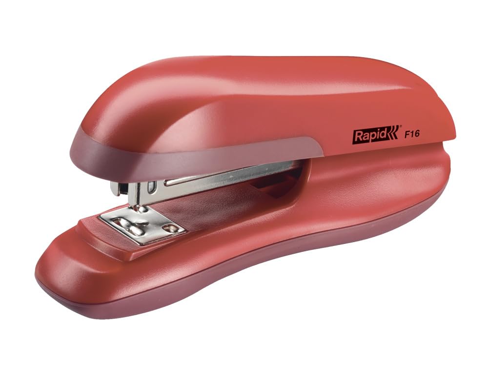 Rapid F16 Half Strip Stapler, 30 Sheet Capacity, Includes Staples, Stapling, Tacking and Pinning, Sweet Red, 23810503