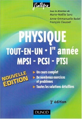 Download Physique tout-en-un MPSI-PCSI-PTSI 1e année : Cours et exercices corrigés PDF