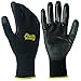 Gorilla Grip Work Gloves, Never Slip Maximum Grip All-Purpose, Gloves for Men, Superior in Wet, Dry, Oily Conditions, Polymer Palm, Medium Size, 25 Pairs, Black/Yellow | 25036-25