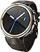 ASUS ZenWatch 3 WI503Q-GL-DB 1.39-inch AMOLED Smart Watch with dark brown leather strap (Brown-Rubber Band)