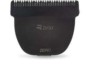 Brio Zero Blade Compatible Beardscape V2 & V1 Trimmers, Cuts Extremely Close at 0.2mm, Stainless Steel Blade Perfect for Super Close Cuts, Creating Tight Lines and Cleaning up Mustaches (Black)