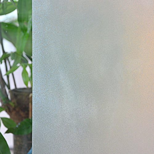 UPGRADE Frosted Privacy Window Film, Static Cling Decorative Glass Film, window Decals contact paper, Suitable for the Smooth Glass Surface of Home/Office/Kitchen/Bathroom, 17.7by78.7 Inch, by MUWENTY