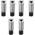 Vkinman 6 Packs 1/4" To 1/8" Collet Adapter for CNC Lathe Router Cutter Milling Bit Collet Reducer