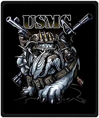 JIUDUIDODO Home Bedding &amp; Wonderful Keep Warm Thanksgiving Day Gifts True Love USMC Blanket 50 Inches x 60 Inches Sofa/Bed Used Gift for Family/Friend