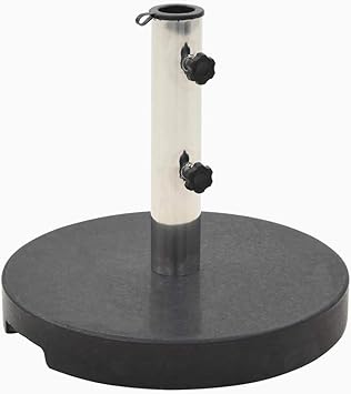 Zdw Parasol Base Granite 20kg Round Black Outdoor Umbrella Holder Stand Outdoor Parasol Amazon Co Uk Diy Tools