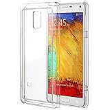 Galaxy Note 4 TruGlue {ULTRA SLIM} Transparent [Crystal Cushion] Perfect Fit Clear TPU Case [Lifetime Warranty] Crystal Clear Back Panel Protective Cover Slim Bumper Case for Samsung Galaxy Note 4 (Clear)