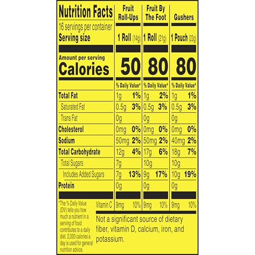 FRUIT ROLL-UPS, FRUIT BY THE FOOT, GUSHERS, EASTER BASKET STUFFERS, FRUIT FLAVORED SNACKS VARIETY PACK, GLUTEN FREE, 16 CT, 10.2 OZ
