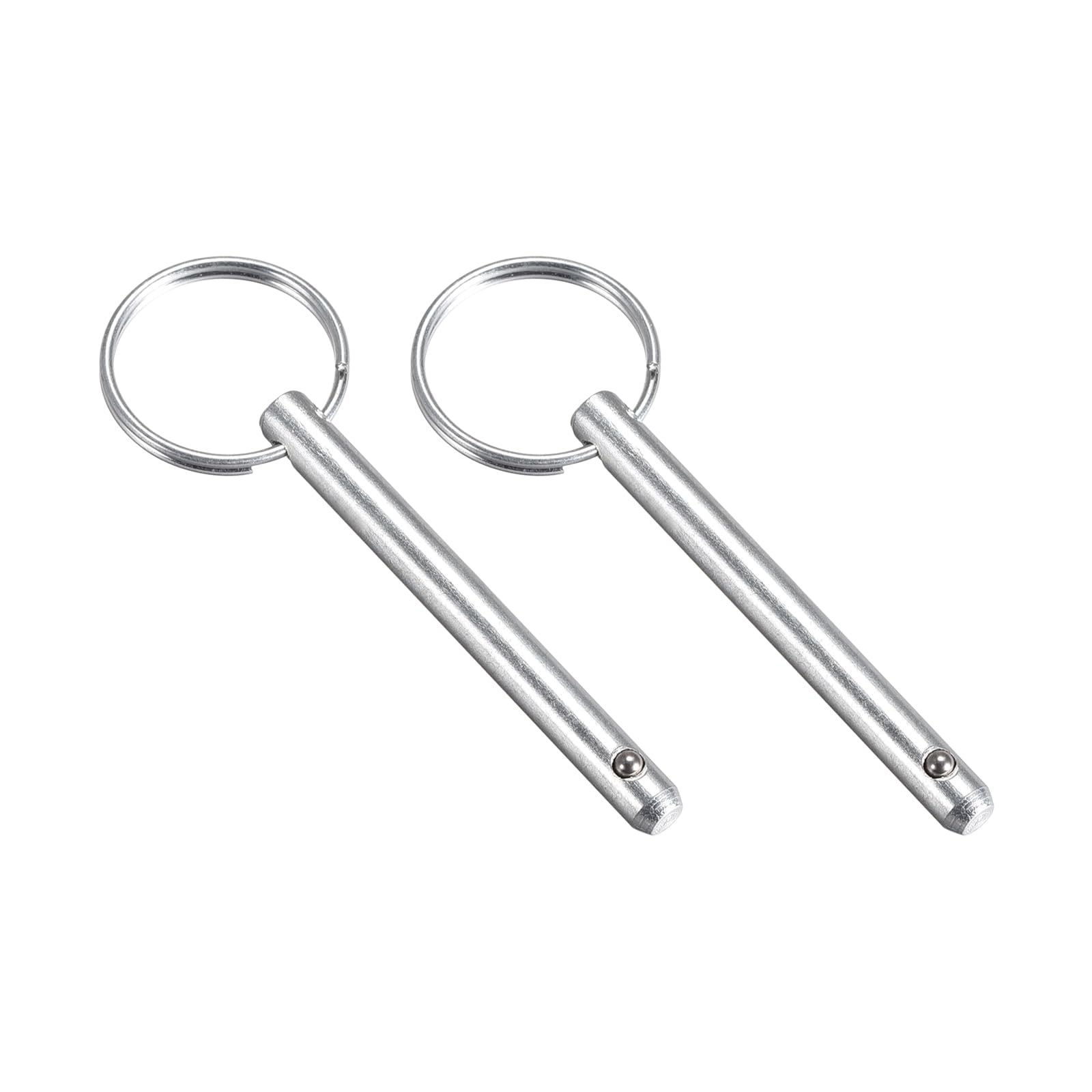 METALLIXITY Quick Release Pins (6mmx59mm) 2Pcs, Carbon Steel Pull Pin - for Shipbuilding, Ship Outfitting, Boat Top
