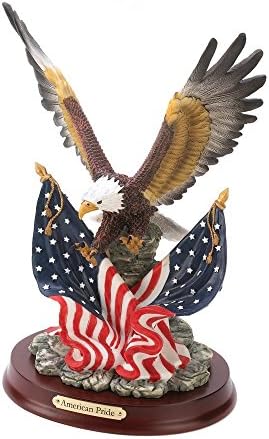 Verdugo Gift Co Patriotic Eagle Statue Goldred
