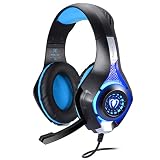 BlueFire Professional 3.5mm PS4 Gaming Headset Headphone with Mic and LED Lights for Playstation 4, Xbox one,Laptop, Computer (Blue)