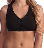 Valmont Zip-Front Sports Bra Style 1611A 42D/DD Black