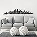Wandkings® Skyline Wall Sticker Wall Decal - 48.5 x 8.3 inch in Black - Your City Selectable - Boston
