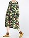 Minibee Women's Long Sleeve Dress Fashion Random Print Loose Tunics Tops with Pockets Style 8 Green