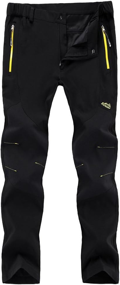 FunnySun Women's Outdoor Lightweight Quick Dry Slim Fit Hiking Mountain Pants,16606W Black S