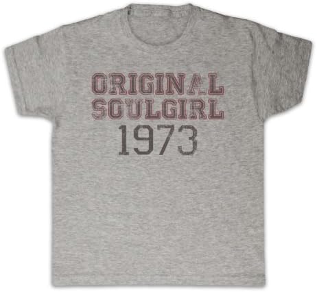 My Icon Little Boys' Soul Girl 1973 Northern Soul T-Shirt, Vintage Grey, 5-6 Years
