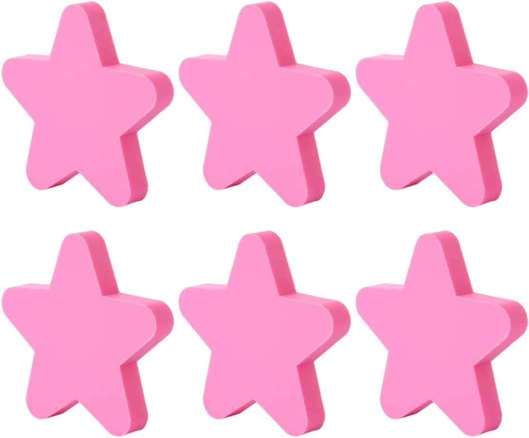 YAVSO Pomos y Tiradores, 6pcs Estrella Pomos Armario Estrell Tiradores