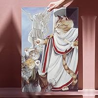 Canvas Wall Art Cute Cat Canvas Prints Home Artwork Decoration for Living Room,Bedroom - 12x18 inches