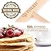 iSiLER Beechwood Crepe Spreader and Spatula Set, 2 Pieces 7 inches Crepe Spreaders, 1 Piece 11.4 inches Crepe Spatula