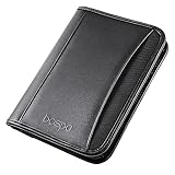 Bospa Padfolio Portfolio Folder/Multi function folder /Business Folder with Zippered Closure and Professional Leather 7 inch x 9.5 inch