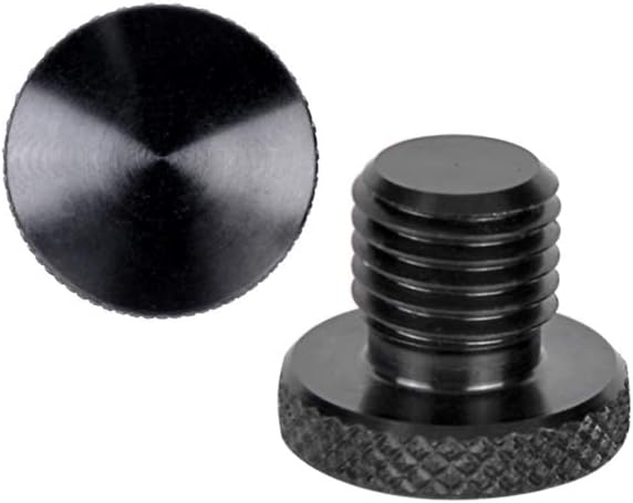 evermotor Motorcycle Mirror Blanking Plugs Bolts M10 for Motorbike CNC Aluminum 10mm Mirror Blanks Black Screw Clockwise Thread x1 +Reverse Thread x1 - Image 4