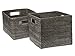 KOUBOO 1060055 Rectangular Rattan Storage Basket, 17.25