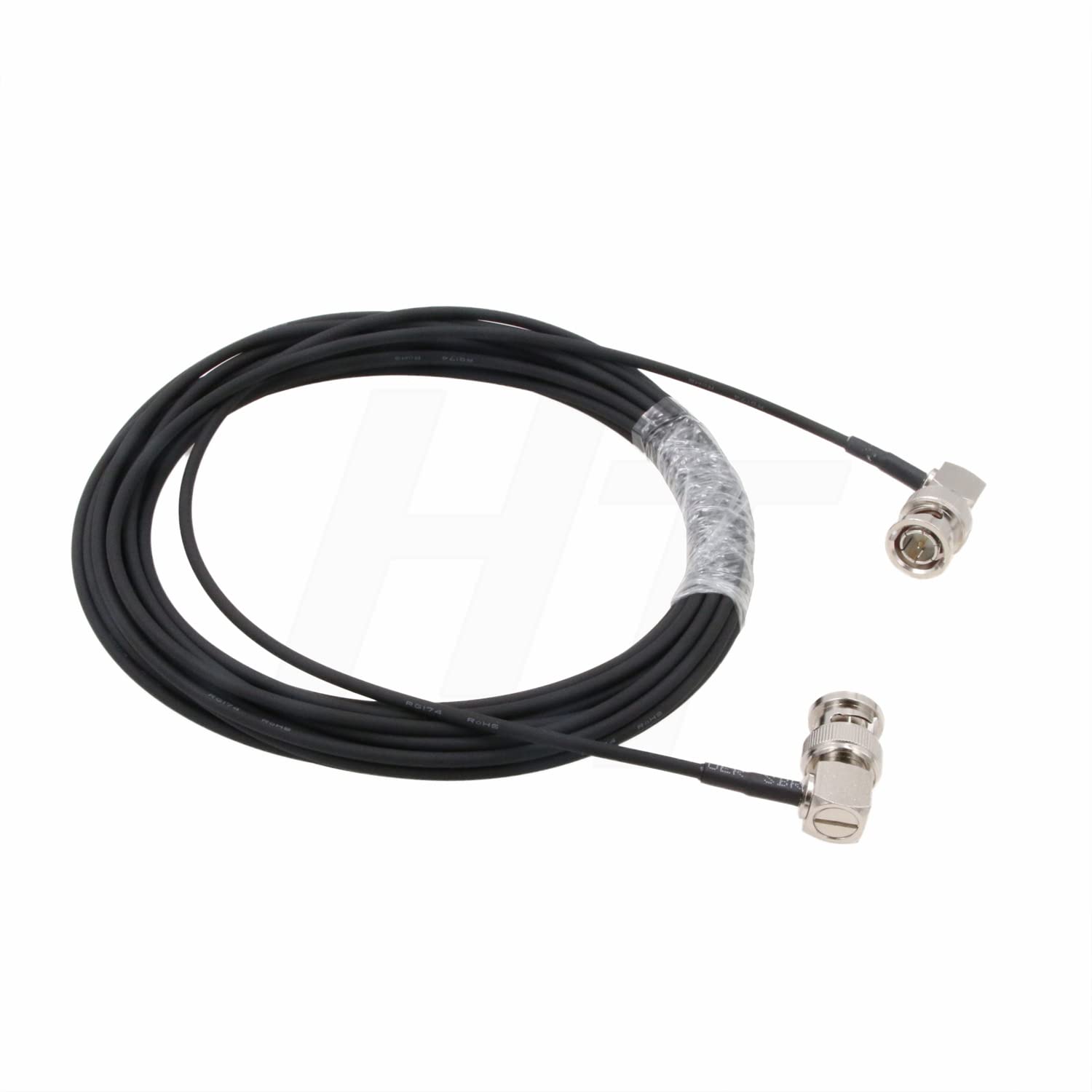 HangTon Camera Monitor HD 3G SDI Video Coaxial Cable 75ohm Right Angle BNC Thin Flex Cable 2M