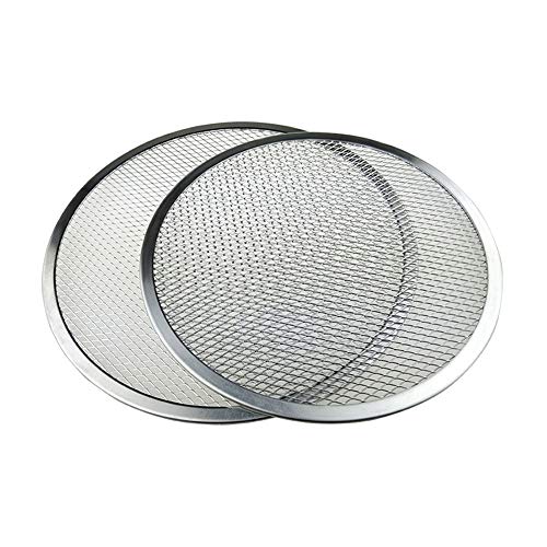 Efanr Pack of 12 Pizza Pans with Holes, Aluminum Nonstick Pizza Pan Round Shape Baking Screen Seamless-Rim for Commercial Restaurant Use, 6-Inch, 10-Inch, 12-Inch (12-Inch)
