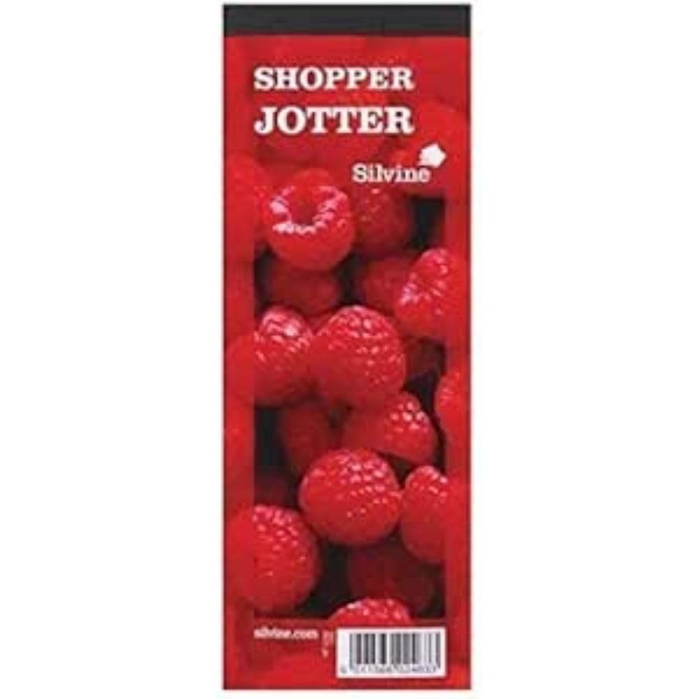 Silvine 8x3 Shopper Jotter - Lined (100 Pages) Assorted Pack of 24