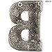 Galvanized Metal Letters for Wall Decor - 3D Letter B for Hanging or Freestanding - Unique Blend of Rustic, Vintage, Western, and Industrial Styles - Fits for Living Room, Lobby, Kitchen, Bedroom