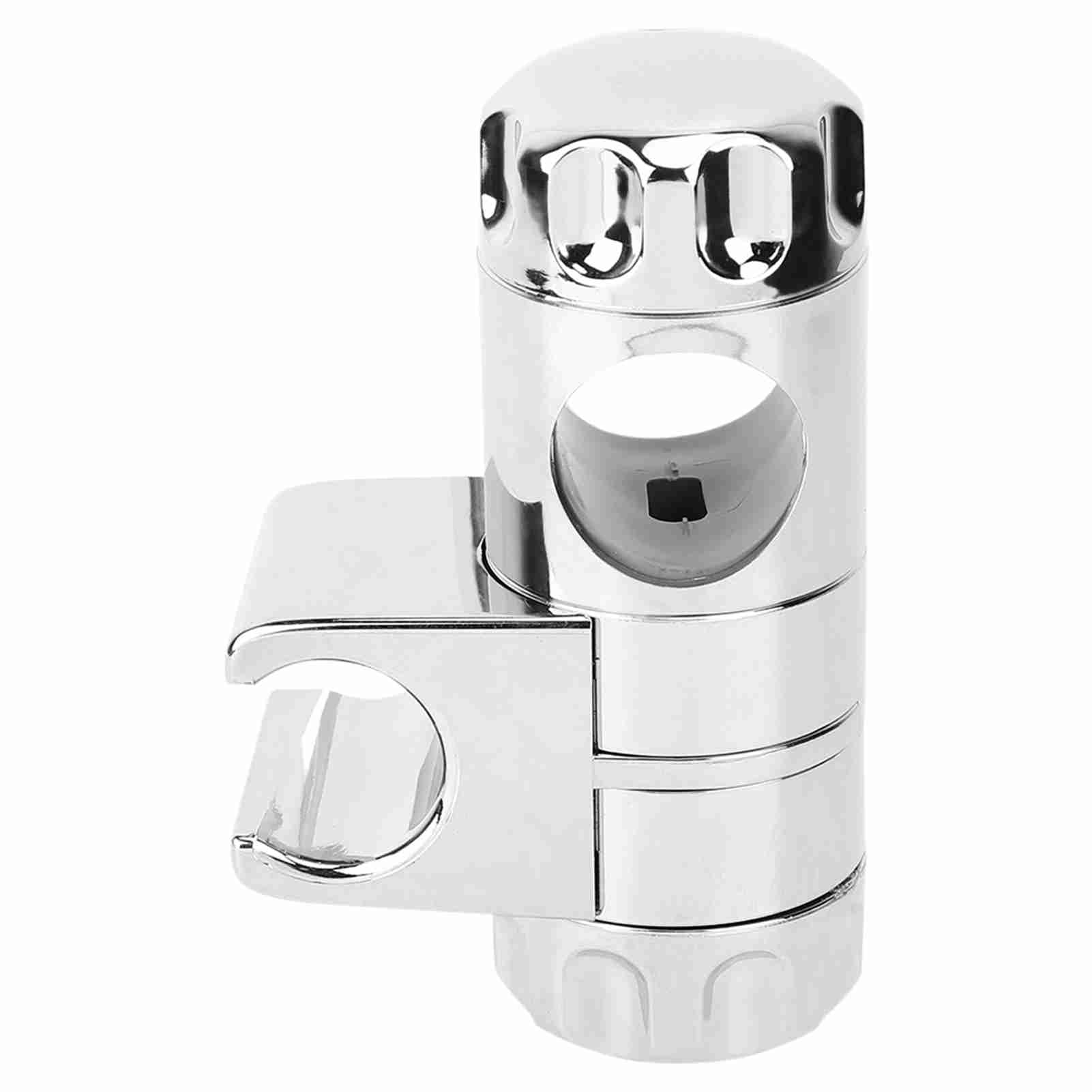 Kuuleyn Shower Bracket, ABS Bathroom Shower Head Slide Bracket Adjustable Clamp Holder 25mm Hole