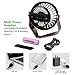 OPOLAR Rechargeable Desk USB Personal Fan with Aroma Dispenser Feature, Battery(2200mAh) Operated Small Fan with 4 settings, 360 Rotating, Low Noise, Powerful Wind Output for Camping,Travel and Office