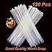 HAODE FASHION 120 Pack Long Cable Ties 14 Inch, Industrial Durable Zip Ties White Clear Color, Heavy Duty Cable Management Wire Straps (65 LBS, White, 120 pcs)