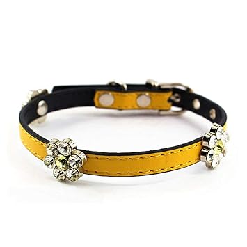 Amazon 犬 首輪 猫 首輪 おしゃれ 革 かわいい 中型犬 小型犬用