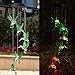 Chasgo Solar Hummingbird Wind Chime Color Changing Solar Mobile Wind Chime Outdoor Mobile Hanging Patio Light