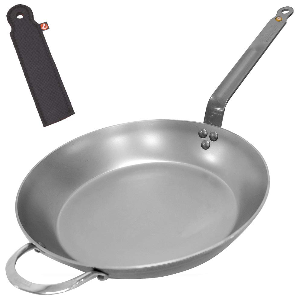 De-Buyer-561036-Mineral-B-Element-Juego-de-sartenes-acero-inoxidable-mango-protector-36-cm