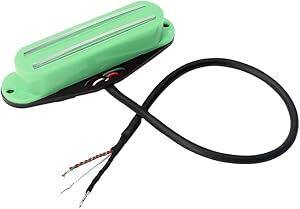 アルニコ5 デュアルホットレール シングルコイル ハムバッカー ピックアップ フェンダーギター用 アクセサリー 全5色 - 緑