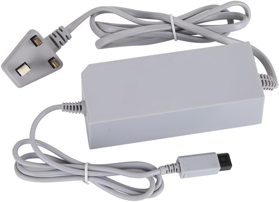 VBESTLIFE, Power Adapter, New AC Power Supply Adapter Cable Cord for Nintendo Wii Game / 110-240V / Small Size/Light/Gray (gray)