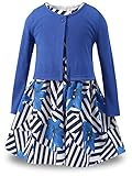 Bonny Billy Little Girls' Clothing Sets Flower Dress and Solid Cardigan 2 PCS Outfits