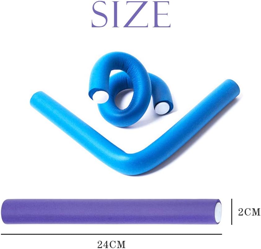 10 Piece Heatless Curls Hair Curlers No Heat Hair Rollers Flexible Foam Curlers Rods Hair Styling Curling Sticks for Hair Salon or DIY Styling Hairdressing Rollers - Image 4
