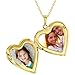 In Season Jewelry Gold Tone Heart Photo Locket Necklace Pendant Memory Love Remembrance 19