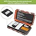 [Upgraded] KeeKit Digital Mini Scale, 200g 0.01g Pocket Scale with 50g Calibration Weight, Electronic Smart Scale with Tare & LCD Backlit Display for Food, Tablets, Jewelry (Battery Included) - Orange