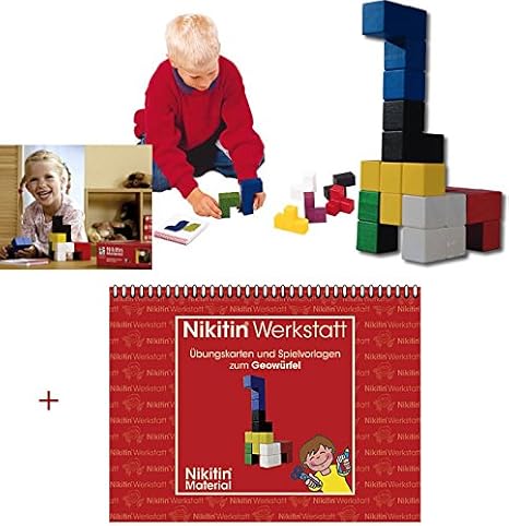 Bundle Nikitin Geowürfel + Werkstatt Heft Übungskarten u. Spielvorlagen