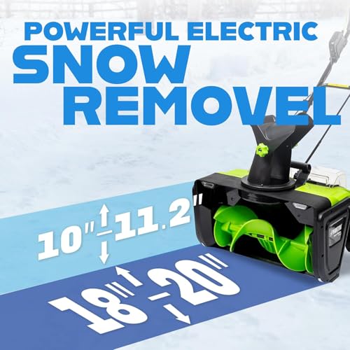 20 Inch Cordless Snow Blower 3500W Power