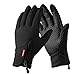YYGIFT Touch Screen Gloves Outdoor Sports Winter Gloves Wind-Stopper Waterproof for Men Women - Black L