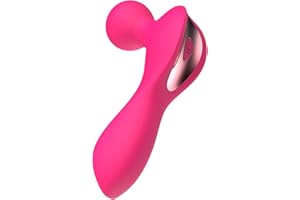 LUMIO Body Back Relaxation Massager - Mini - Travel - 9 Speeds 19 Modes - for Back - Foot - Arm Muscle Relaxation (blue) (Peach Blossom Rose Red)
