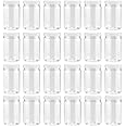 Smart Solutions Clear Plastic Mason Jars (18 oz 24 pack) | With Screw-On Airtight Lids | Refillable | No BPA | Perfect for Crafts, Herbs, Slime, Food & Liquids | Made in USA