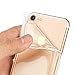 For iPhone 7 / iPhone 8 Slim Fit Clear TPU Gel Shockproof Case Cover with Card Holder (Transparent)