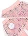 Arshiner Little Girls Mini Double Skirt Leggings Tights in Stretch Cotton,Pink,Size 7T