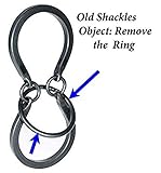 OLD SHACKLES _ Tavern Puzzles Heavy Metal Disentanglement-Style Brain Teaser _ BONUS Twisted Nails Puzzle _ Bundled Items