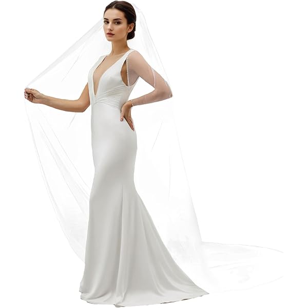 Bridal Veil With Rhinestones 2T Ivory Bridal Elbow Length  display picture 3